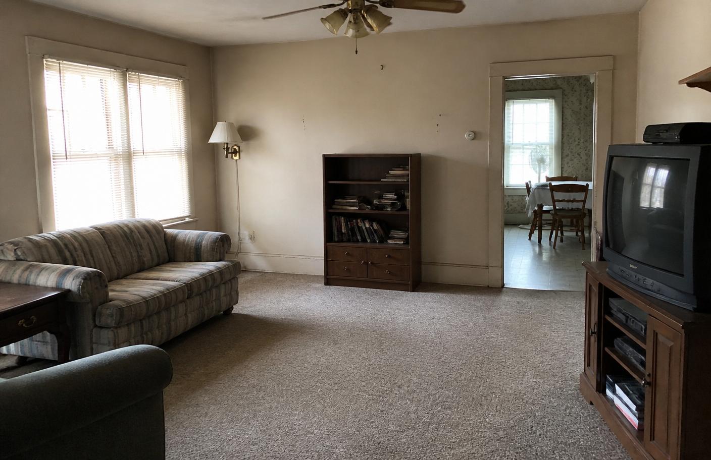 Living room before repainting